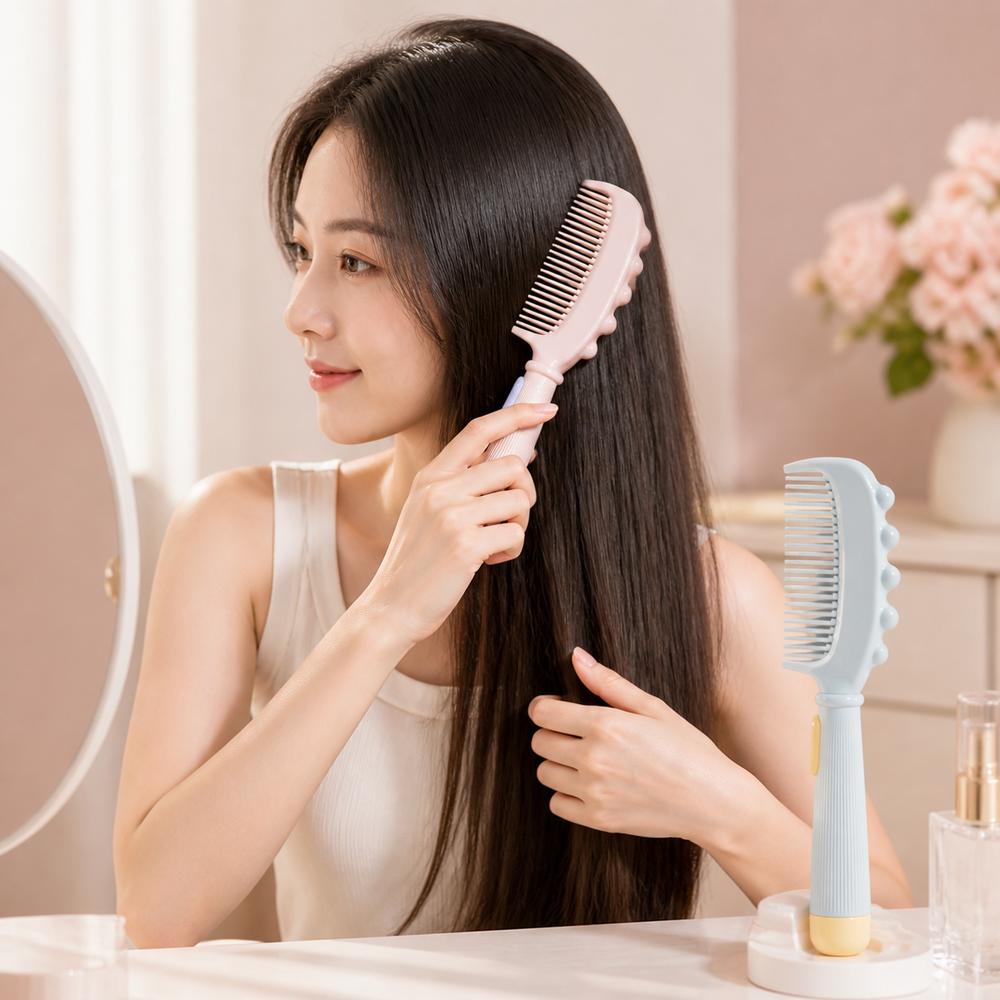 Plastic Hair Massage Comb Oil Removing Hair Styling Comb New Scalp Massage Comb Women