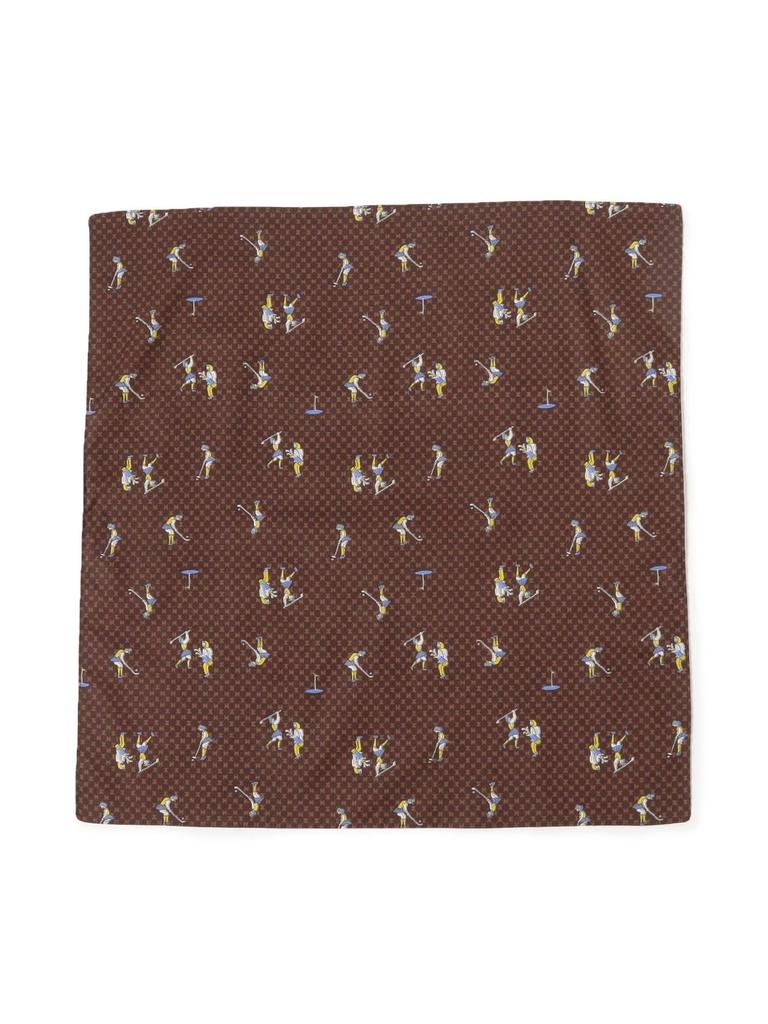 Golf Girl Handkerchief BROWN ONE SIZE [Raybeams] Handkerchief/Bandana Women's