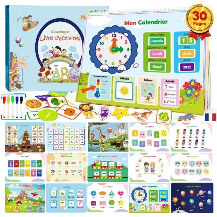 Jouet Enfant - MARAYAN - Busy Board - Jeu Éducatif - Apprentissage Alphabet - Motricité 3-5 Ans