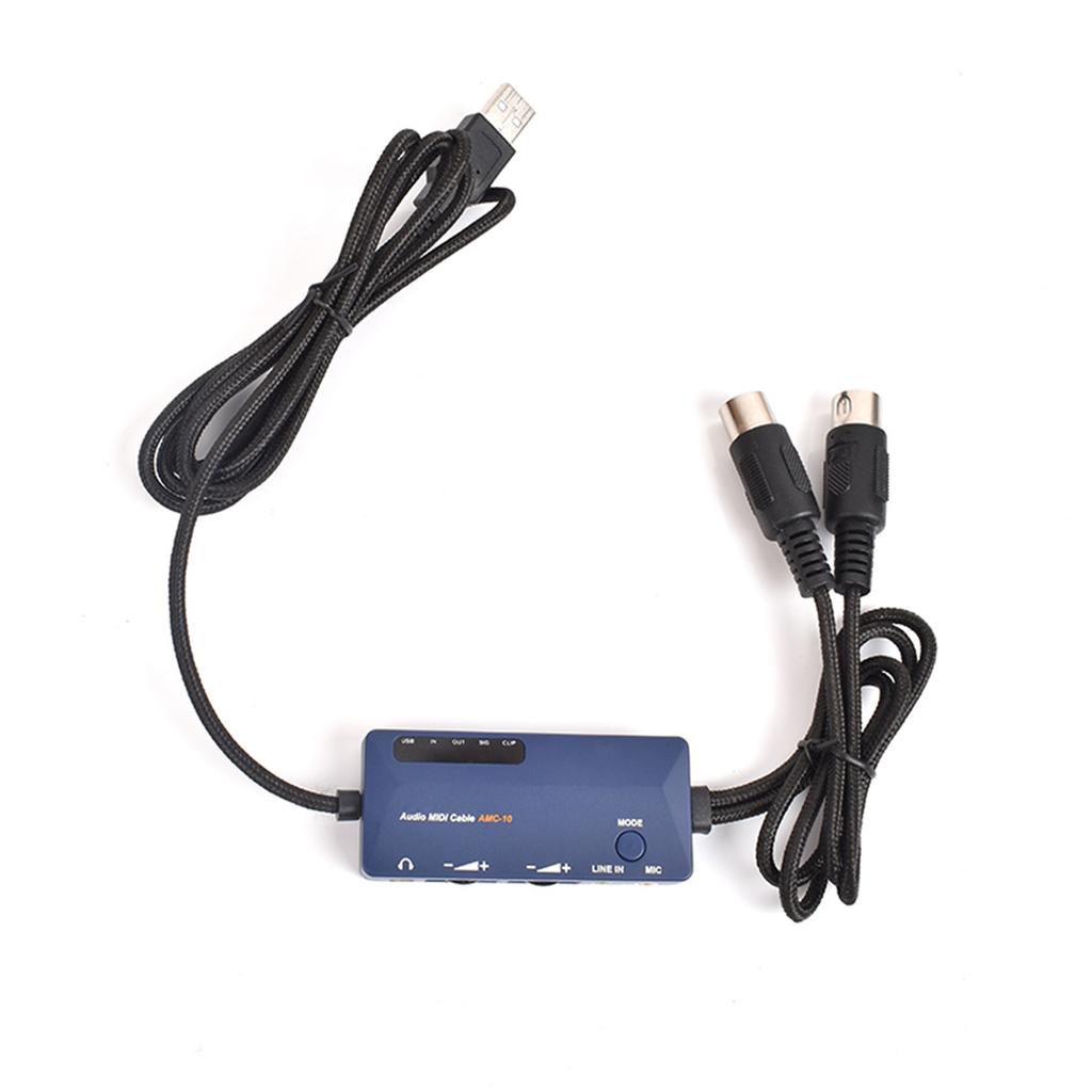 DOREMiDi MIDI to USB A Интерфейс MIDI Кабель Адаптер для Редактирования Записи Трека Аудио MIDI Кабель USB Конвертер Встроенный