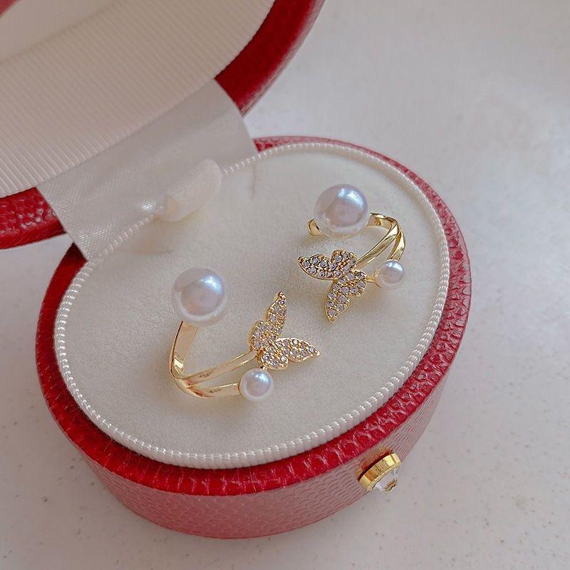 New Fashion Trend Unique Design Elegant Delicate Zircon Flower Pearl Earrings Women Jewelry Wedding Party Gifts Wholesale