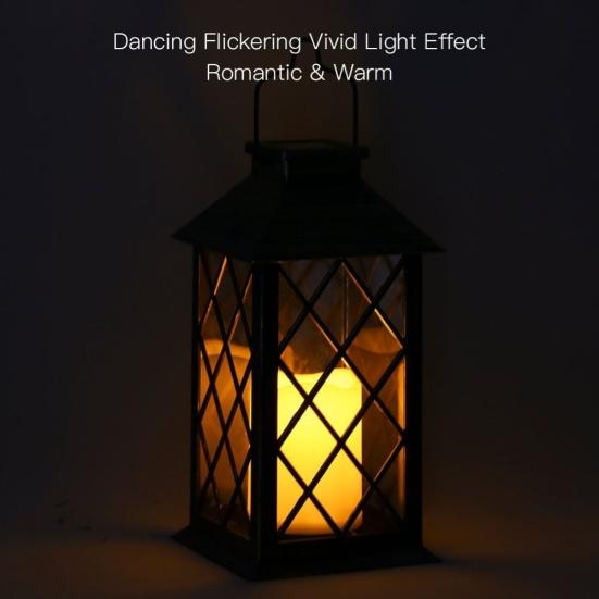 Открытый IP55 Водонепроницаемая Свеча Солнечная Светодиодная Садовый Фонарь Двор Декоративная Лампа