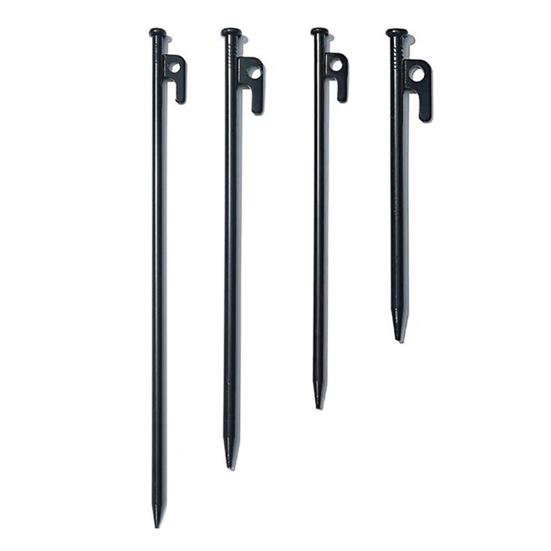 1/4/6 шт. 20/25/30/40 см стальной колышек для палатки сверхпрочный для улицы, пешего туризма, кемпинга, палатки, тента, навеса, ветрозащитный, грунтовый штырь, гвоздь, металлический колышек для палатки