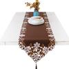 High Quality Luxury Satin Material Embroidered Tablecloth Manual Hollowing Home Decloration Table Cover Cloth Runner