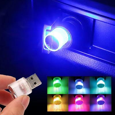 Новая мини-USB светодиодная лампа для создания атмосферы в салоне автомобиля, декоративные лампы для интерьера, Auto PC Computer, светодиодная лампа, Plug Play