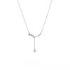 Curved Tassel Water Drop Necklace for Women's New Light Luxury Niche Design Simple