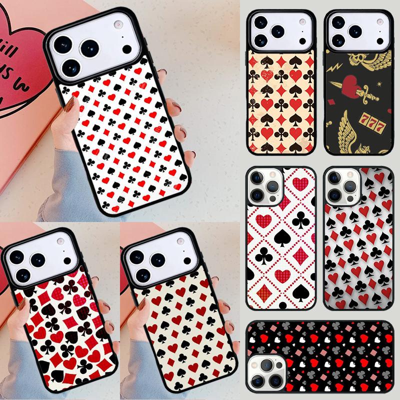 КОЛЛЕКЦИЯ ИГРАЛЬНЫХ КАРТ ДЛЯ КАЗИНО Чехол для телефона Для iPhone 17 Air 14 15 13 12 Max Чехол Для Apple 14 15 16 16e 11 Pro Max Plus Coque