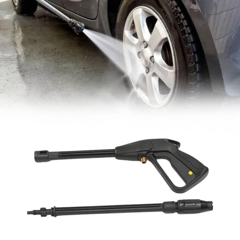 Powerful High-pressure Water Gun M14 Adjustable Spray Nozzle 5m Hose Set For Car Wash And Gardening