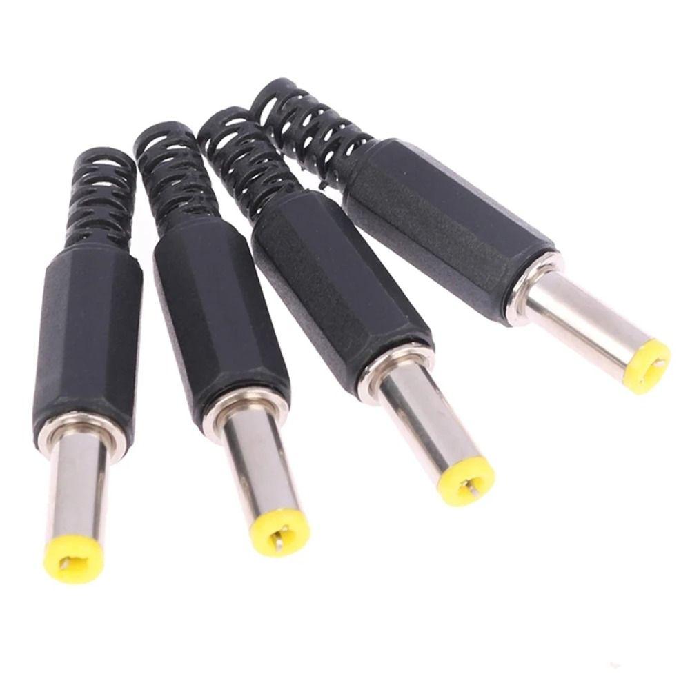 Black Male Barrel Connectors 14mm DC Male Jack Monitoring DC Power Plug DC Power Plug Socket