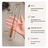 Stainless Steel Mini Hair Dye Mixer Wooden Handle Manual Ointment Mixing Rod For Stirring And Hair Dyeing Tool