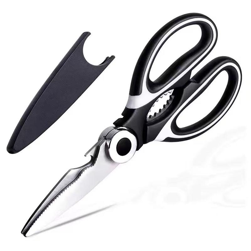 Multifunctional kitchen scissors Household fish cutting meat scissors Stainless steel scissors Kitchen Gadgets Utility5