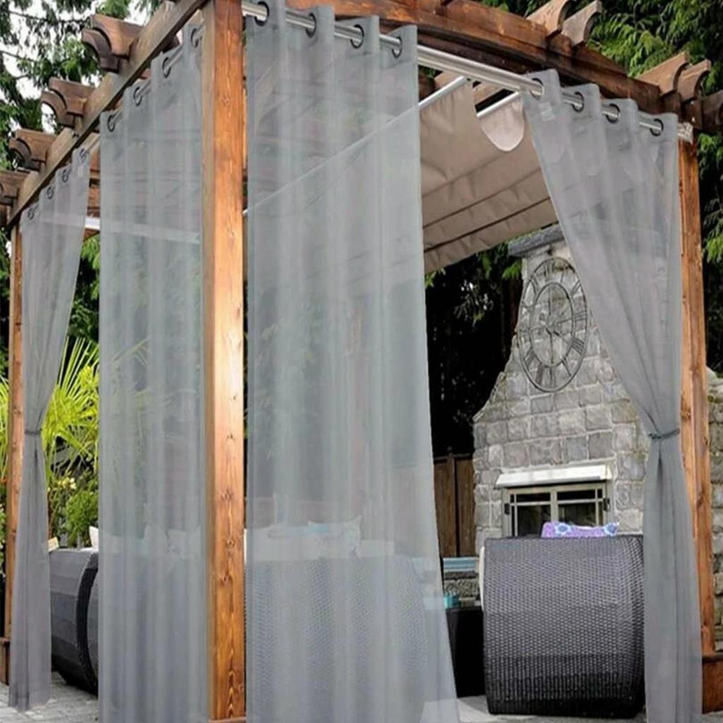Solid Color Terylene Waterproof UV-Resistant Curtain