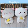Peach With Cat Fish Plush Toy Cartoon Stuffed Doll Room Decoration Kids Gift