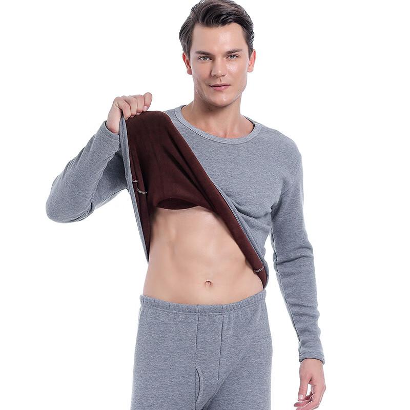 Nanjiren Golden Velvet Unisex Fleece-Lined Thermal Underwear Set