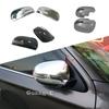 For Mitsubishi Outlander 2016 2017 2018 Car Rear View Hood Stick Side Glass Mirror Eyebrow ABS Cover Trim Frame