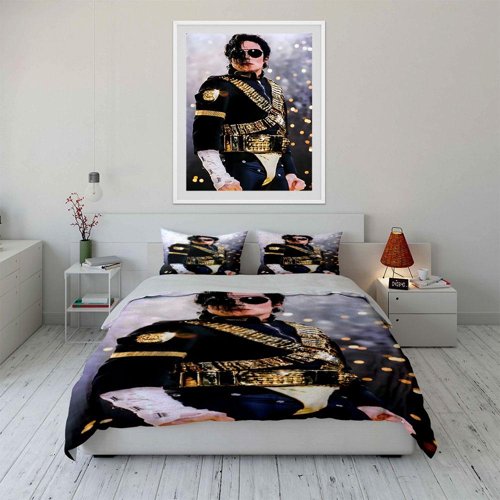 Music King Pattern Bedding Set Duvet Cover Set Duvet Cover Pillowcases (1*duvet cover, 2*pillowcases, filling not included)