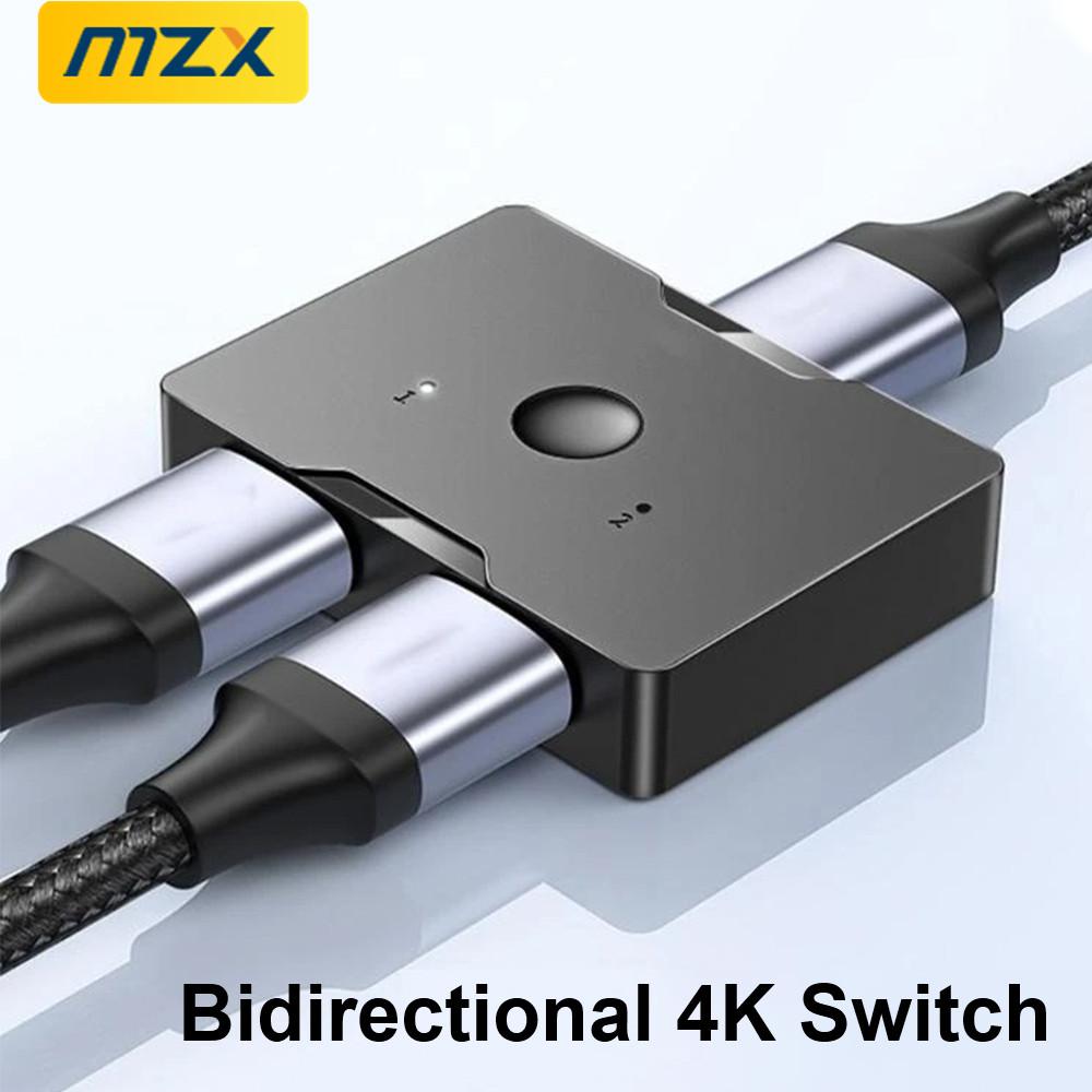 MZX 4K HDMI-compatible 2.0 Switch Bi-directional KVM 60Hz 30Hz 1080P Switcher Splitter PC Laptop Monitor Accessories Projectors 4