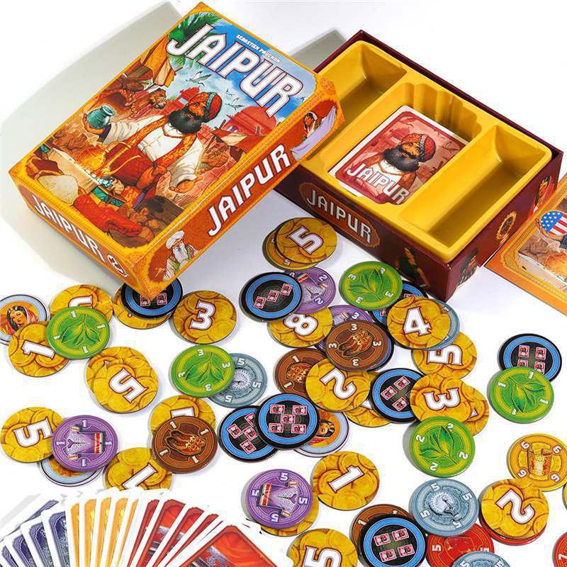 Настольная игра - "Джайпур" - 2 игрока | Время игры 30 минут Стратегическое развлечение Семейная вечеринка Карточная игра