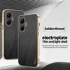 KADEM For Xiaomi Redmi Turbo 4 Pro 5G/Poco F7 5G Case Electroplating Silk Texture PU+TPU Phone Back Cover