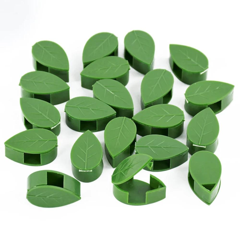 10Pcs Flower Vine Leaf Shaped Clips Wall Fixer Plant Clip New Buckle Leaf Clips  for Plant Climbing