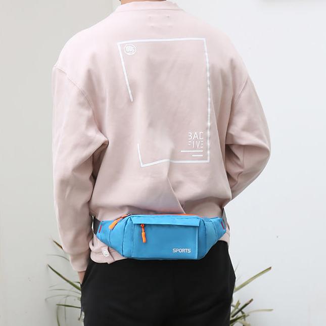 Мужская и женская поясная сумка для бега, многофункциональная водонепроницаемая и износостойкая поясная сумка для спорта на открытом воздухе большой емкости