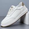 Мужская обувь 2025 весна новая мода шнуровка повседневная обувь для скейтборда мужская молодежная низкая белая обувь 2025