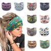 Vintage Knot Wide Headbands Boho Printed Headscarf New Turban Girls