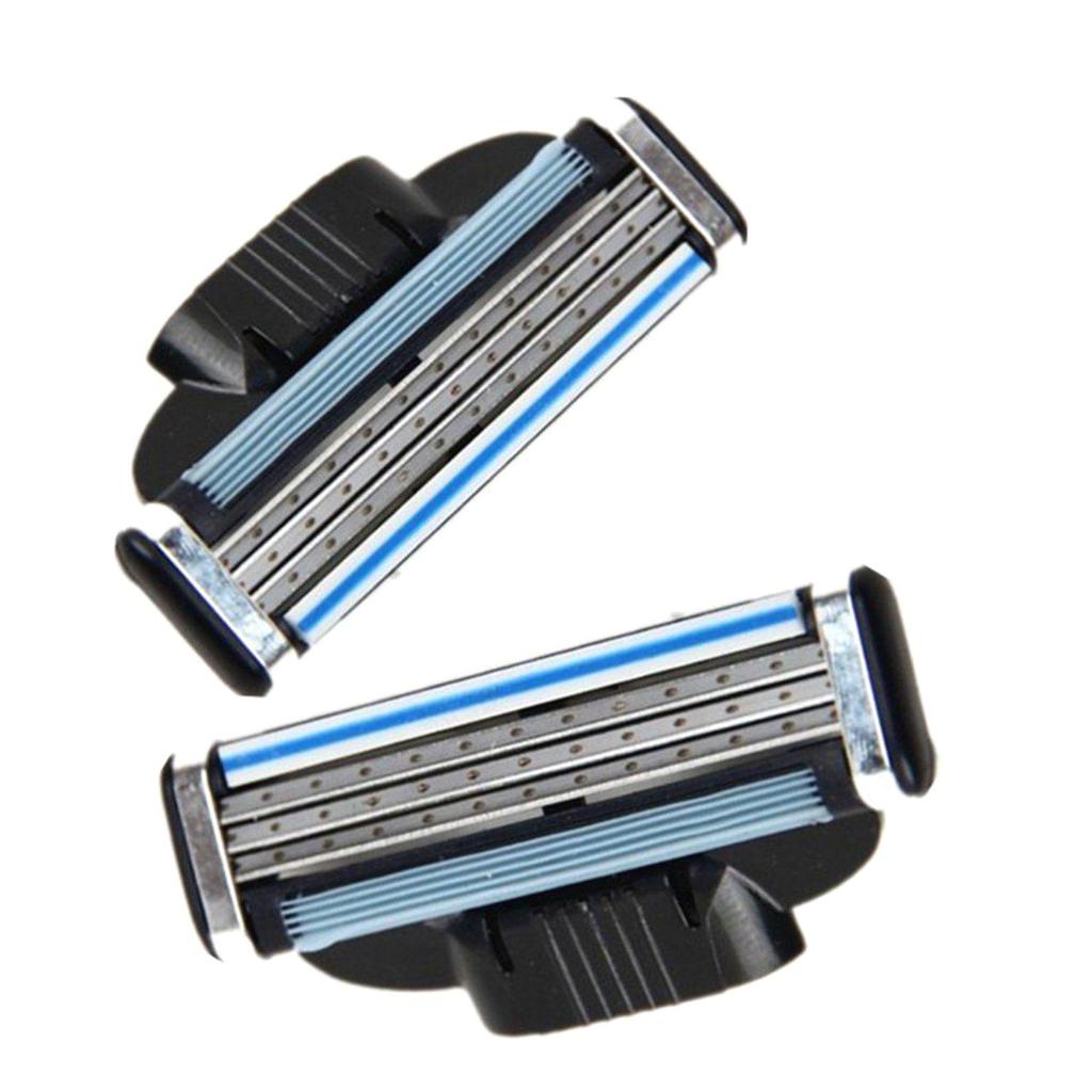4PCS/SET 3 Layers Men Face Shaving Razors Blades Male Manual Razor Blades