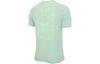Nike T Shirts Men's Green Crew Neck Moderate Straight Fit DH0020-321