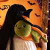 Polyester Fiber Stuffed Toy Halloween Cute Turtle Plush with Wizard Hat, Soft Small Keychain Pendant Animal, Pendant, Holiday Party Favors Photography