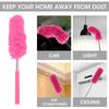Duster Brush Microfiber Duster with Extension Pole Extendable Gap Dust Tools Retractable Bendable Head Household Cleaning Brush