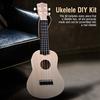 DIY Ukulele for Kids, Beginners, 21-inch, Unfinished Basswood Ukulele Assembly Kit, Fun, Wear-Resistant, Musical Toy, Kids Gift
