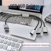 USB 2.0 Хаб "один в три" с двумя портами USB 2.0 и одним портом Type-C (female)
