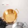Rustless Steel Serving Bowl Round Deep Appetizer Bowl Practical Food Basin  Fruit Storage