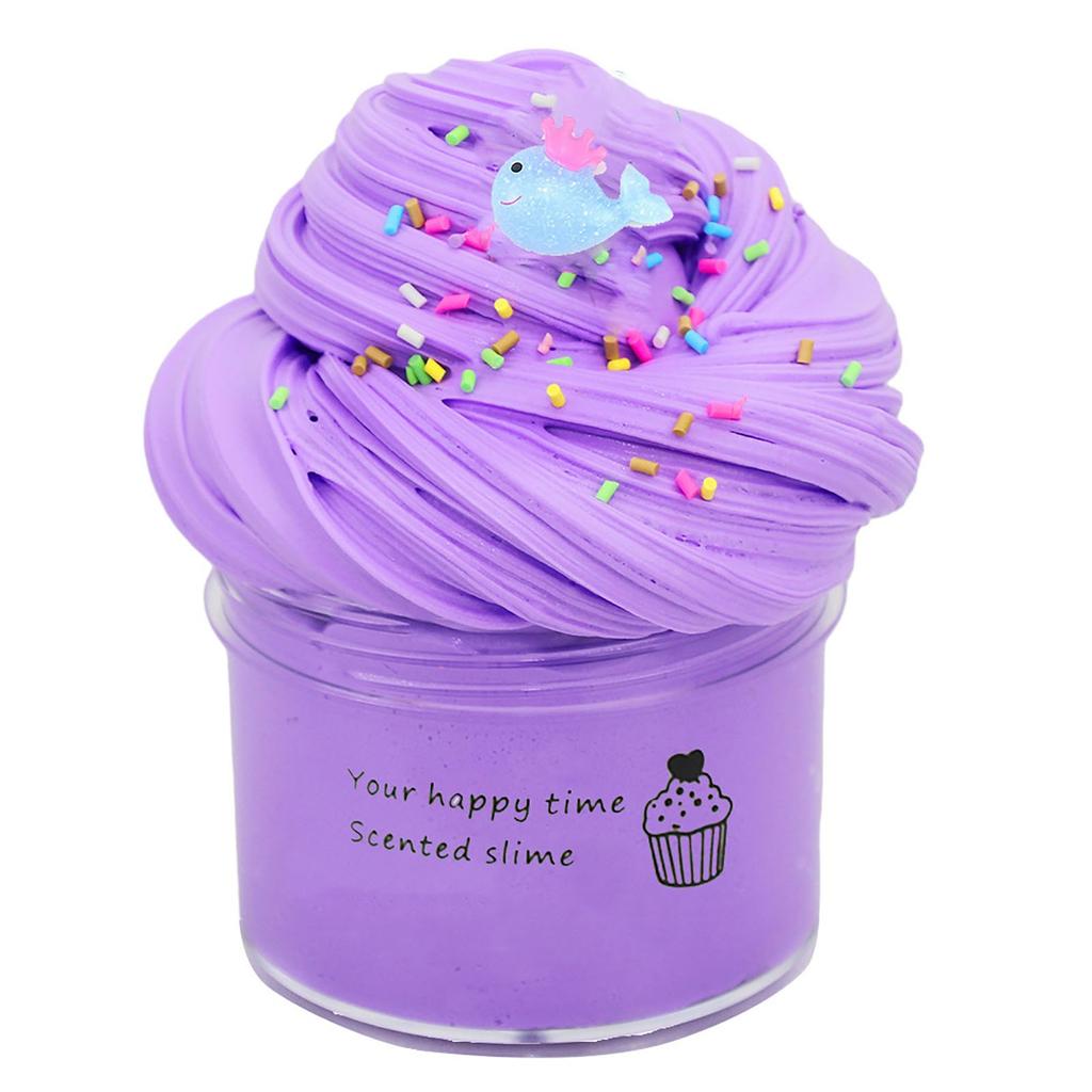 Festive 70ml Fruit Butter Slime Kit, Non-sticky Scented Cloud Slime, DIY Handmade Craft for Stress Relief & Holiday Gifts