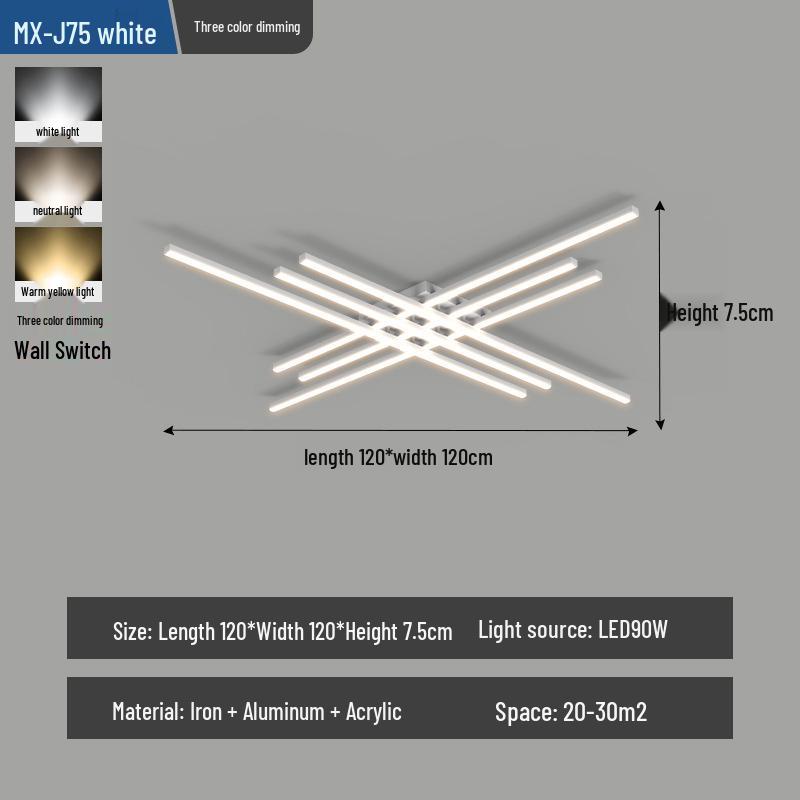 Современный минималистичный светодиодный потолочный светильник для гостиной, спальни и кабинета