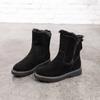New Winter Boots Women Ankle Boots Warm Plush Winter Woman Shoes Plus Velvet Side Zipper Short Boots Botas
