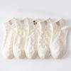 5 Pairs Bear Women Socks Female Hollow Socks Spring and Summer Korean Girls Japanese Cute Ins Tide White Girls Socks
