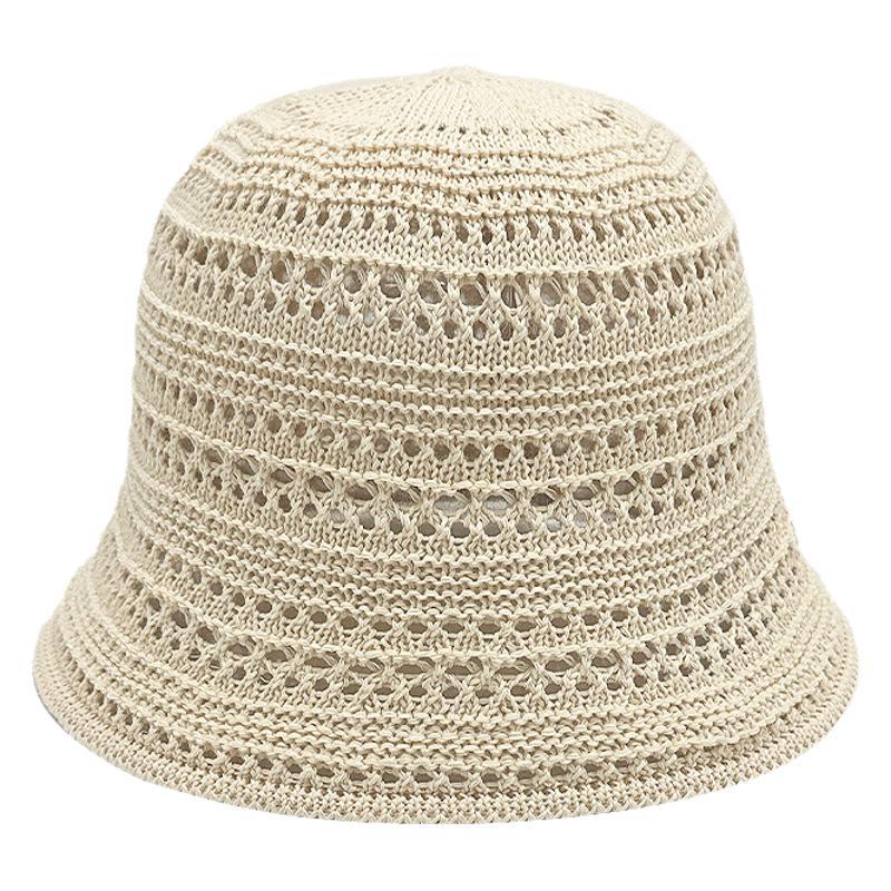 Spring and Summer Hollow Breathable Fisherman Hat Retro Mesh Cool Sun Protection Hat Casual Basin Hat
