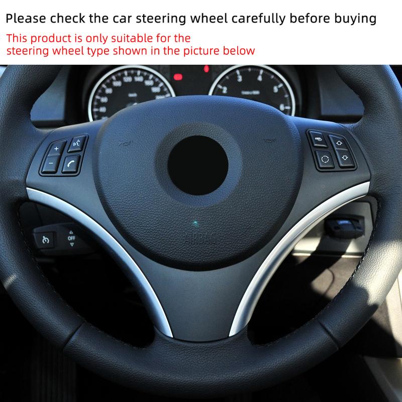 Steering Wheel Trim Sticker for BMW E90 E92 E93 2005 - 2012 E82 E87 2004 - 2011 X1 E84 2009 - 2016 Car Cover Protector