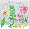 Силиконовые формы для цветов, форма для листьев, форма для мастики, инструменты для украшения торта, топпер для кекса, форма для конфет, шоколада, гампасты