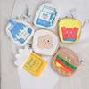 Cartoon Cute Children Coin Purse Creative Creative Burger Fries Yogurt Plush Coin Bag Kawaii Zipper Bag Coin Pouch for Kids