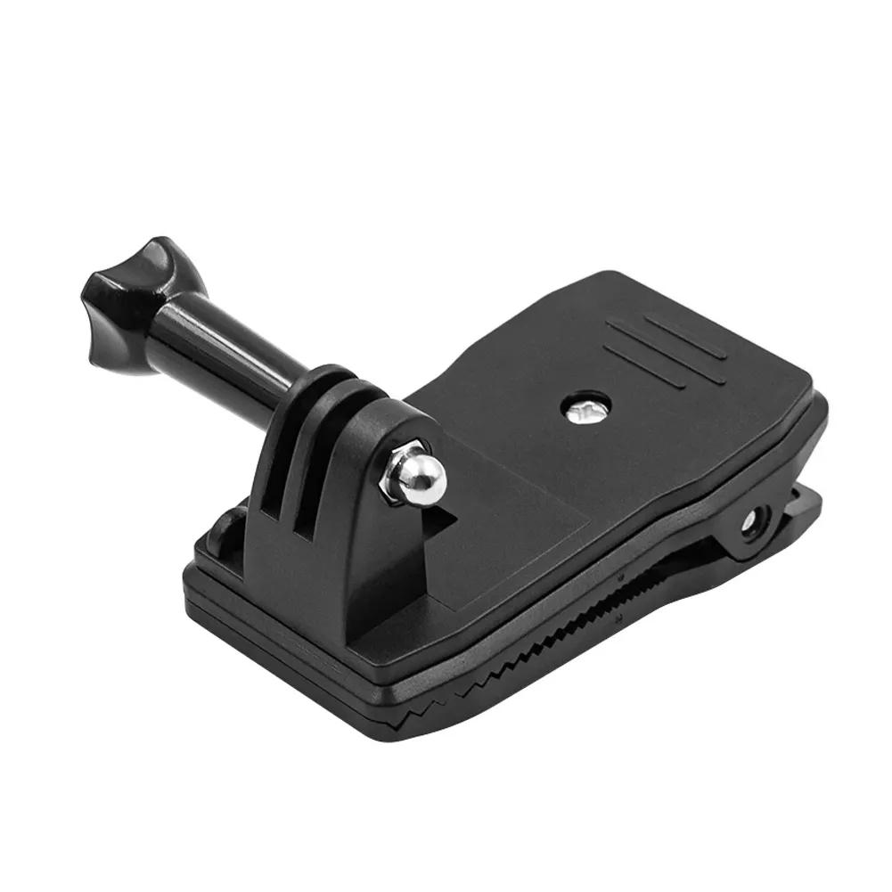Cam Backpack Strap Clip Mount 360 Degree Swivel Backpack Strap For Gopro 13 DJI Action 4 Insta360 Go3 Camera Clip-on Clamp Mount