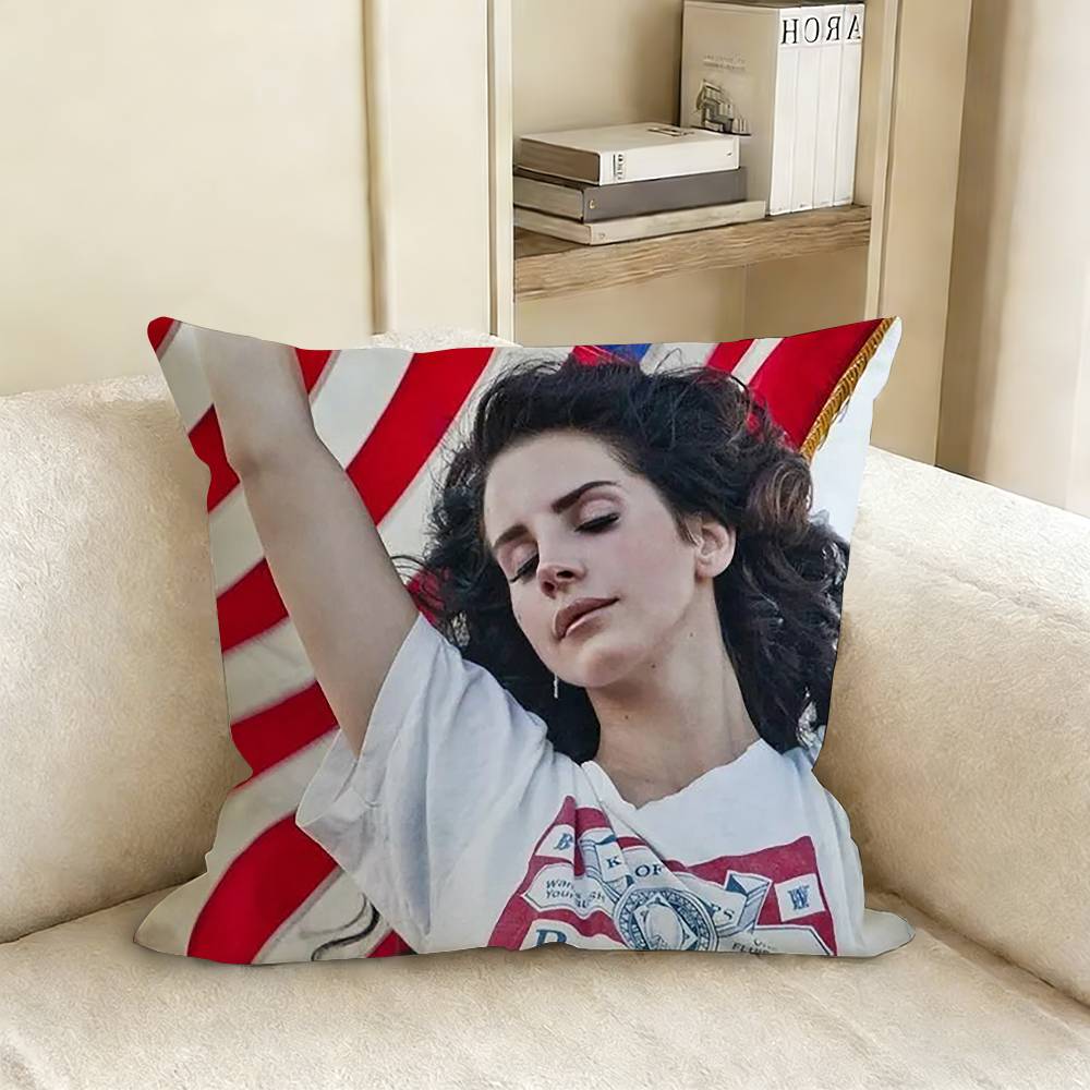 L-Lana D-Del R-Rey Pillow Case Living Room Sofa Cushion Cover Suitable For Home Bedroom Room Decoration