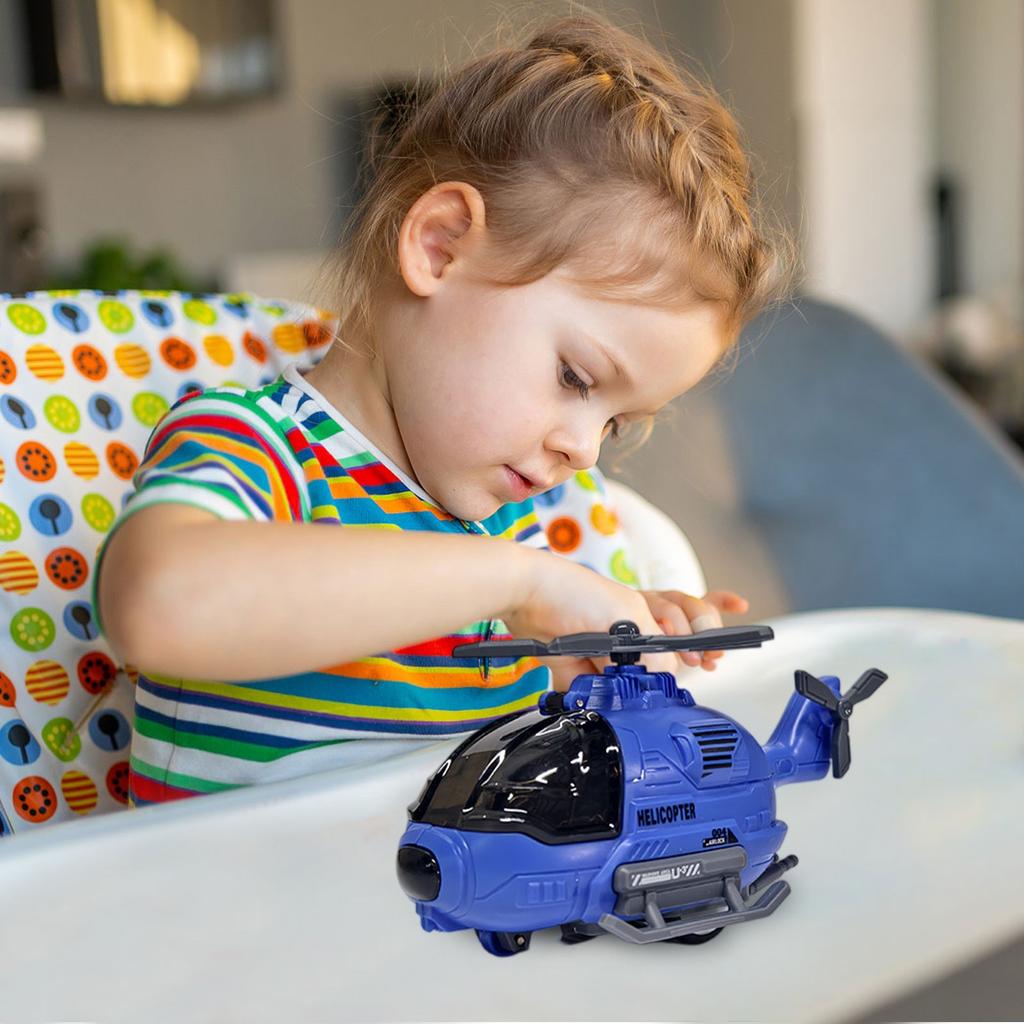 Имитация модели вертолета с вращением, подходит для подарков на день рождения для мальчиков и девочек