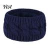 Faux Fur Headband for Winter Knitted Women, Soft Fleece Lined Thermal Hair Running Gear Women Band, Thickened Plush Ear Warmer Cold Weather