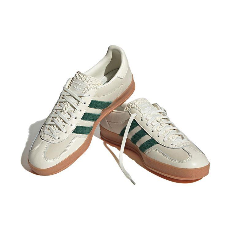 adidas Gazelle Indoor Emmi Off White Темно-зеленые кроссовки унисекс Обувь-Белый ID2567