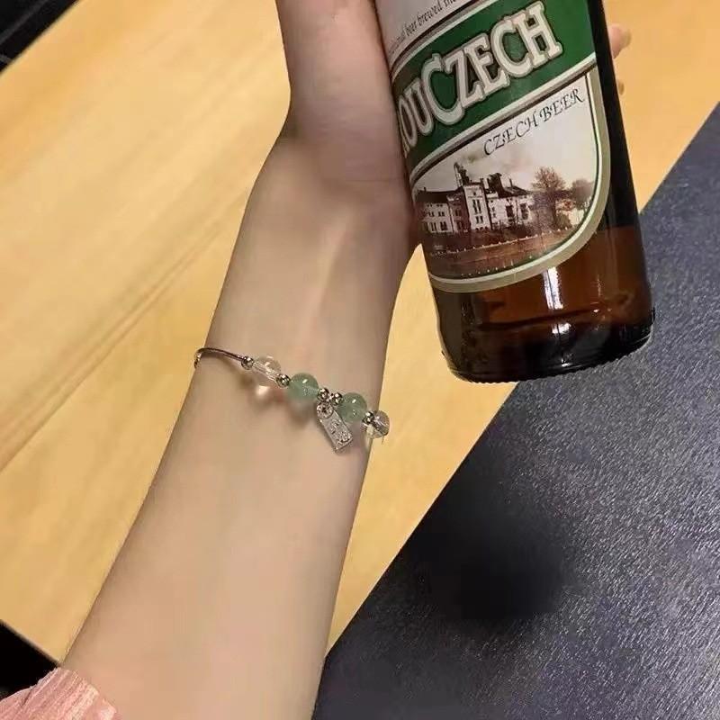 Dopamine Fashionable Summer Rainbow Beaded Flower Bracelet For Women Trendy Gift Jewelry