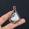 Moonstone 999 Copper Wire Wrapped Pendant, Handmade Gemstone Pendant, Gift For Mom Antique Jewelry