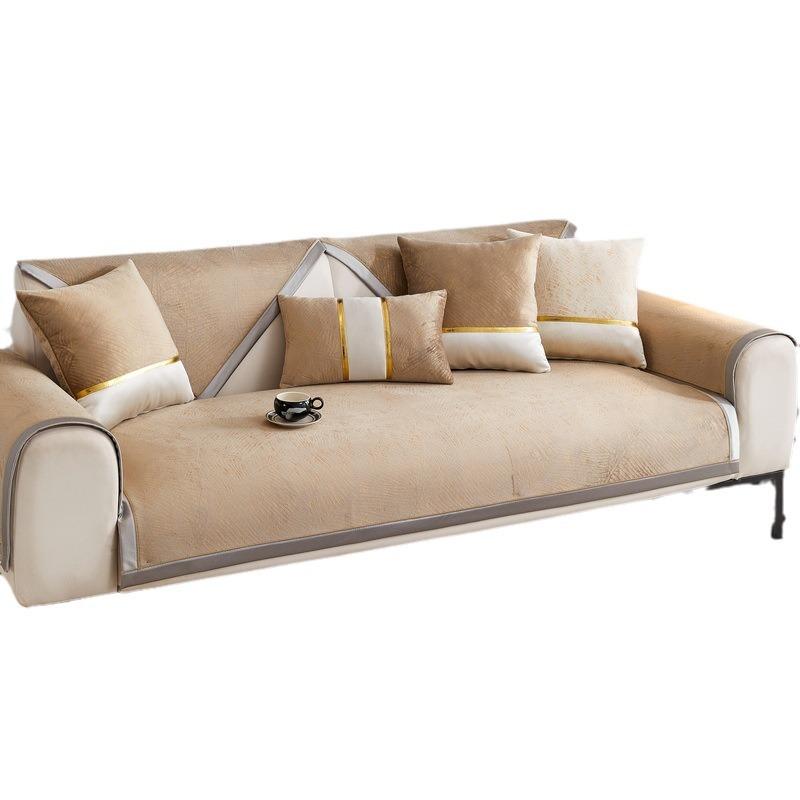 Sofa Cushion Light Luxury Modern High-End Four Seasons Universal Backrest Towel Cover Cloth Cushion Sofa Cover Cushion